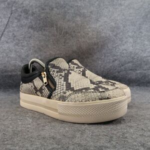 Ash Shoes Womens 39 Sneakers Fashion Platform Jordy Snakeskin Leather Zip